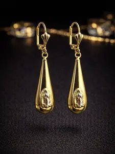 Virgen de Guadalupe Earrings Lever Back - Women's Everyday Wear for Her - Anniversary Birthday Jewelry - Good for Everyday Wear