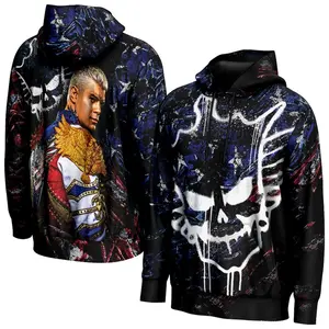 Cody Rhodes Adrenaline Black Hoodie, American Nightmare Logo Pullover, Finish The Story Streetwear, Premium Kingdom Fan Collector Gear 2026