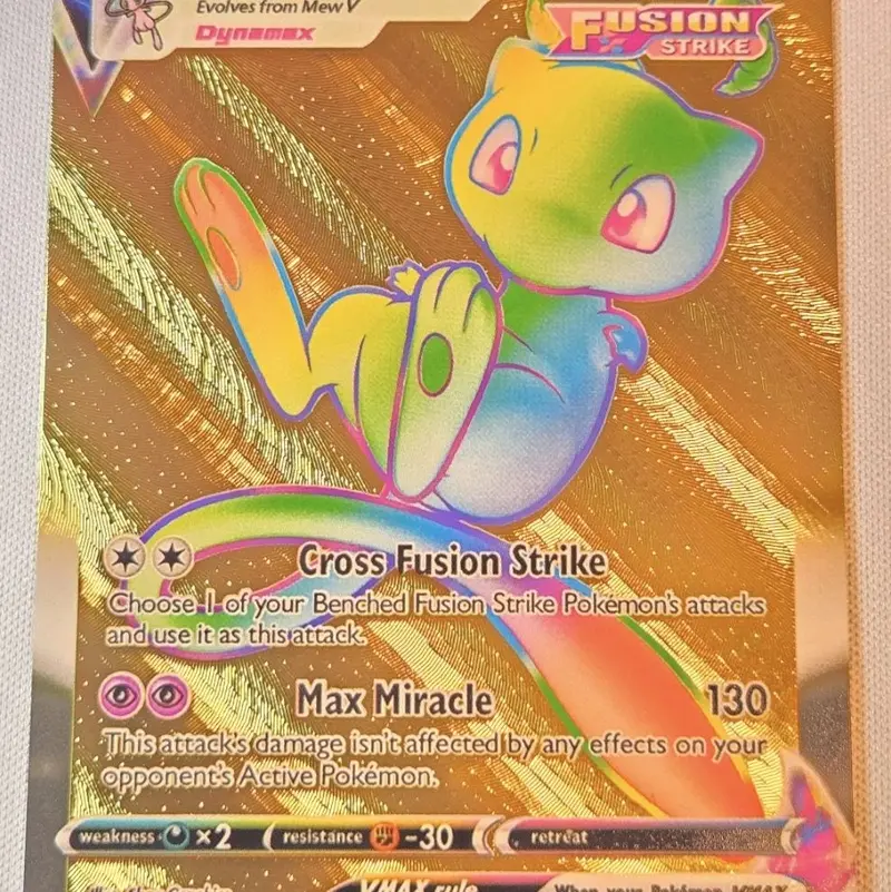 golden mew pokemon card Mewtwo & Mew GX UR 222/173 GOLD RARE SM12a