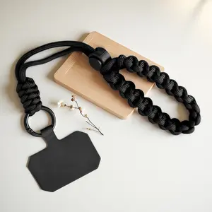 Adjustable Anti-Theft Travel Phone Lanyard with Handmade Handwoven Wristband, Universal Ccd Pet Camera Case with Metal Clip for Safe Carrying, Adjustable Phone Strap, Phone Strap Holder, Phone Accessories