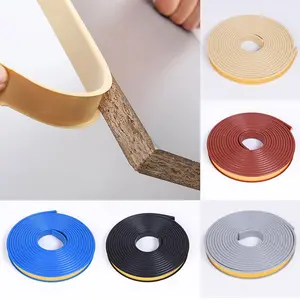 New Self-adhesive Edge Banding Tape Furniture Edge Stickers Wardrobe Board Protector Cover Rubber U-Shaped Seal Strip Room Decor