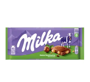 MILKA HAZELNUTS 100g chocolate bar MILKA HAZELNUTS 100g chocolate bar