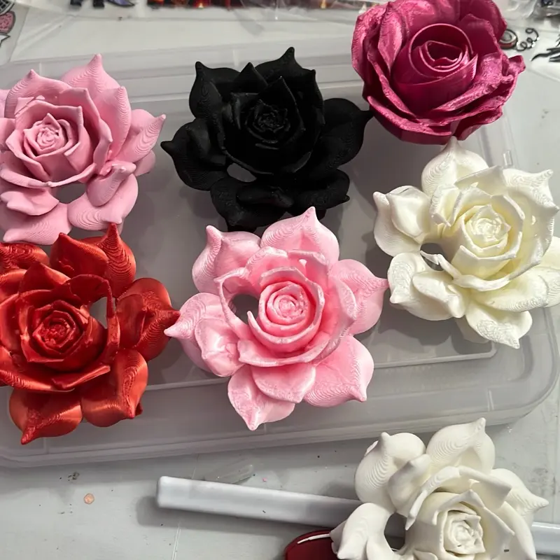 Rose straw toppers