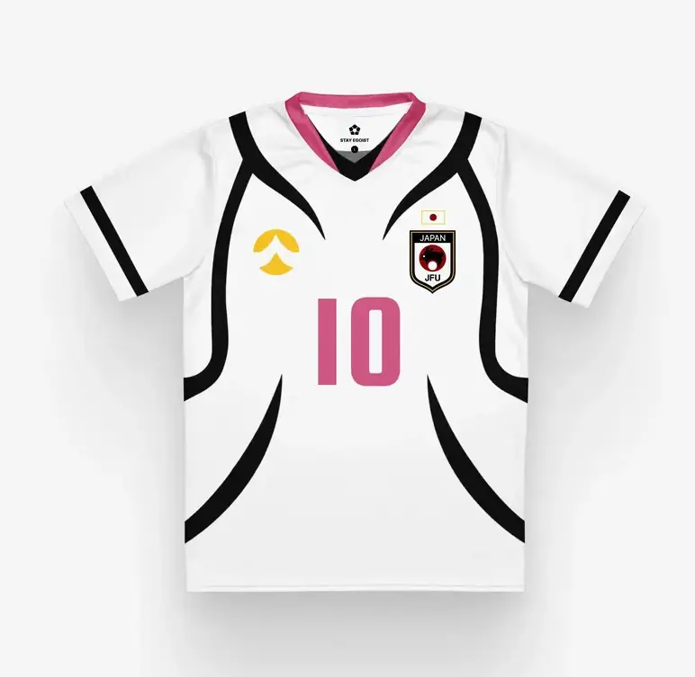 Anime U-20 Soccer Jersey – Captain Style Football Cosplay T-Shirt, Japanese Anime Inspired Sports Uniform, Unisex Athletic Fan Apparel