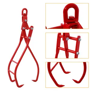 Hardware 28in 3 Claw Log Grapple for Logging Tongs, Eagle Claws Design Log Lifting Tongs Log Grabs, Timber Lifting Tongs for Truck, ATV, Tractor and Skidder