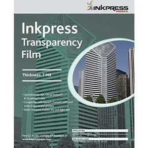 Inkpress Transparency, 7mil Resin Based Inkjet Film, 11^ x 17^, 20 Sheets