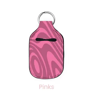 abbyrose Twisted Zebra Hand Sanitizer Holder Pinks