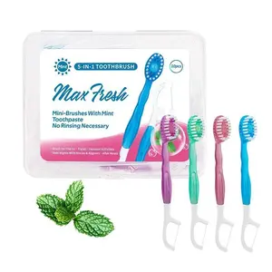 Portable 5 in 1 Mini Toothbrush Set, 10pcs/box Refreshing Toothbrush Kit with Storage Box, Toothbrush Soft, Toothbrush Kit, Oral Care Tool for Home & Travel, Oral Hygiene Essentials