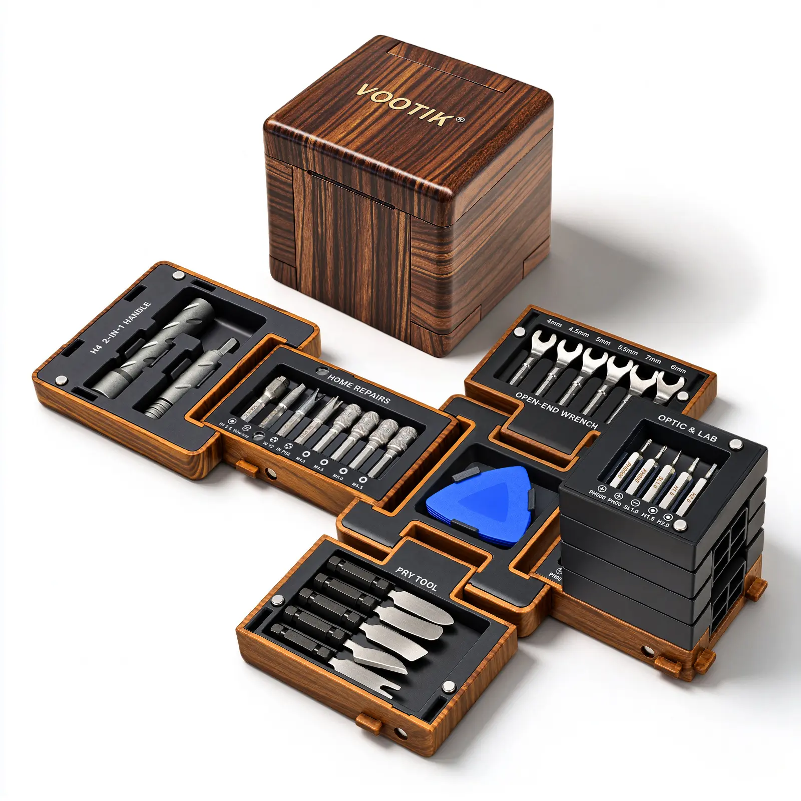 VOOTIK 55-In-1 Magnetic Screwdriver Set, Precision Tools for Home Repair, Electronics Disassembly, Furniture Installation, Practical Gift
