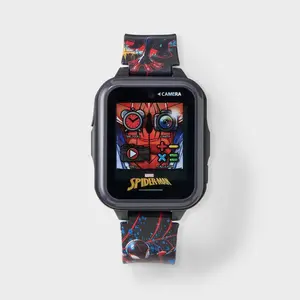 Boys' Spider-Man Light Up Interactive Watch - Black