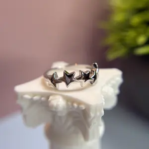 Sterling Silver Star Ring • Celestial Band • 925 Silver Stacking Ring • Symbol of Hope & Dreams