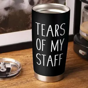 Boss Gifts, Tears of My Staff 20oz Insulated Stainless Steel Tumbler, Birthday & Boss's Day Gifts for Boss Lady, Employer, Leader, Principal, Office Men & Women