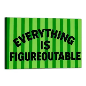 Everything Is Figureoutable Quote Poster Canvas Oil Decor Wall Art Painting Modern Aesthetic Print Decoration Waterproof Gift Idea for Home Preferred Gift Giving Option