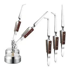 Welding Pliers Set Cross Lock Welding Pliers Jewelry Pliers with Base 360 Degree Rotation for Jewelry Making Soldering Repair Hand Tools