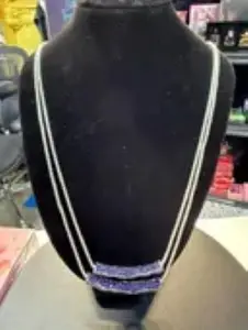 Nine West Double Blue/Purple Necklace