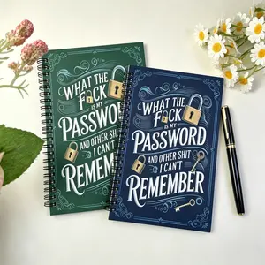 Funny Password Notebook with Humorous Cover, Spiral Bound Password Keeper Book for Home & Office, Organize Website Login Info, Gift for Forgetful People accessories