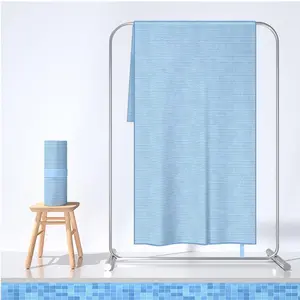 Microfiber Travel Towel, Soft Lightweight Quick Dry Towel, Super Absorbent Compact Travel & Sports & Beach Towels for Camping, Backpack, Gym, Swimming, Yoga, Hiking (L:31.5"*63" -ArmyGreen)