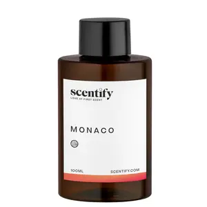 Scentify Monaco Aroma Oil Refill Scent for Oil Diffusers - Saffron, Jasmine, Amber, Cedar Scents - Luxurious Relaxing Aromatherapy Diffuser Fragrance