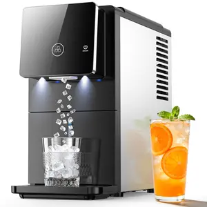 Cowsar Countertop Nugget Ice Maker, Self-Cleaning Portable Ice Machine, 33 lb/24H, 1.8L Water Tank, 1.5 lb Ice Storage, Touch Screen & Auto Ice Drop, for Home/Office/Kitchen