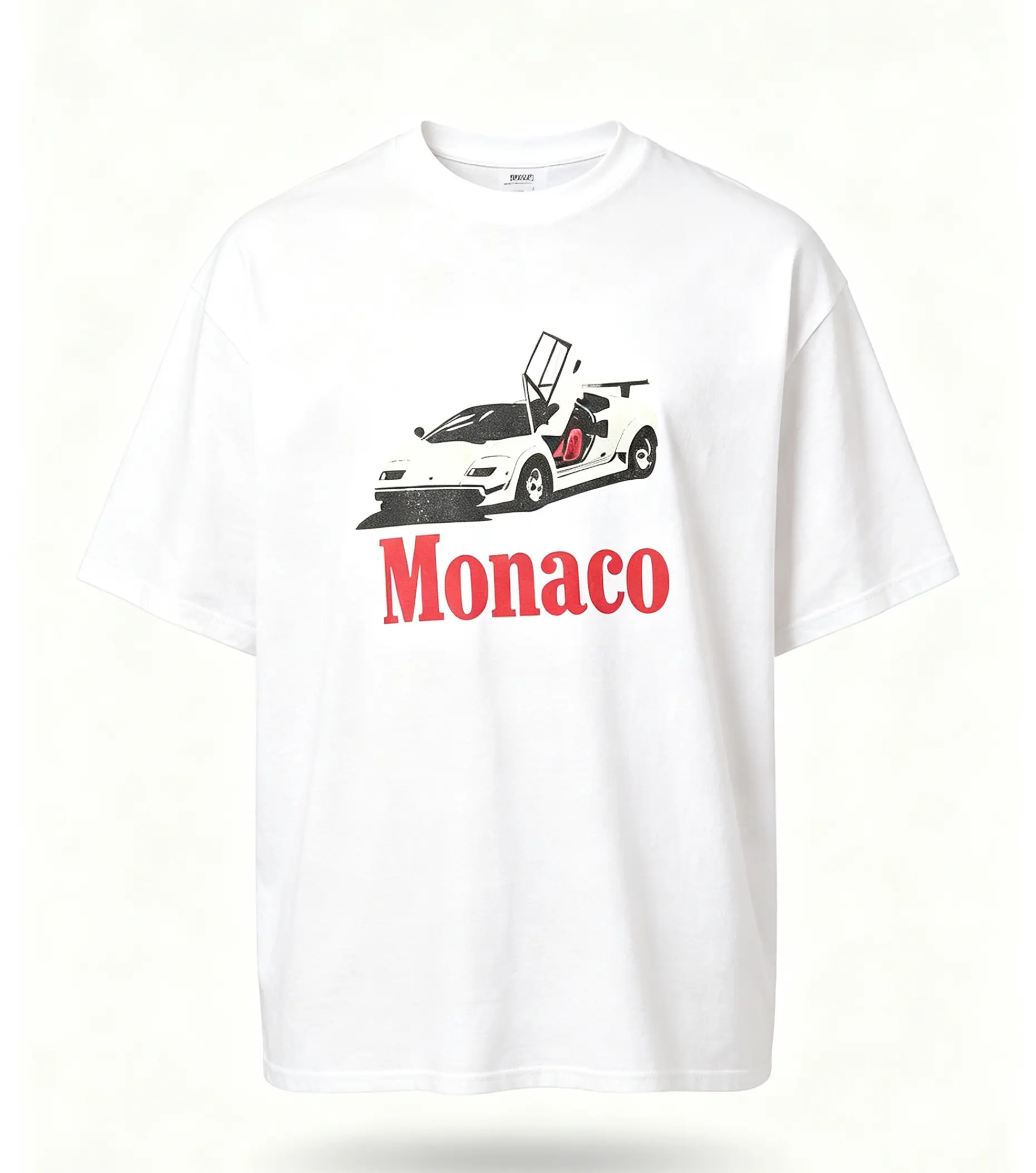 Vintage Monaco 1983 Graphic T-Shirt, Men's Distressed 100% Cotton Tee with Round Neck, Casual F1 Retro Shortsleeve Streetwear for Car Lovers, Menswear, Aesthetic, Fashion, Top