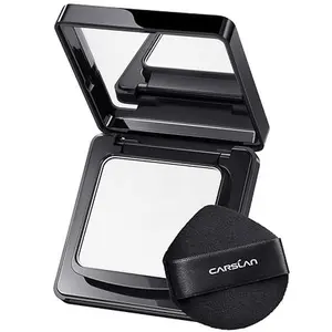 Oil Control Face Pressed Powder Compact, 24H Longlasting Waterproof Pressed Setting Powder Foundation Makeup, Shine Free, Poreless, Smooth, 02 for oily skin (0.28Oz)