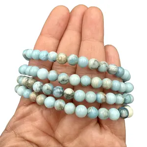 Ocean Calm Larimar, Divine, Feminine Power Stress Relief Handmade Bracelet
