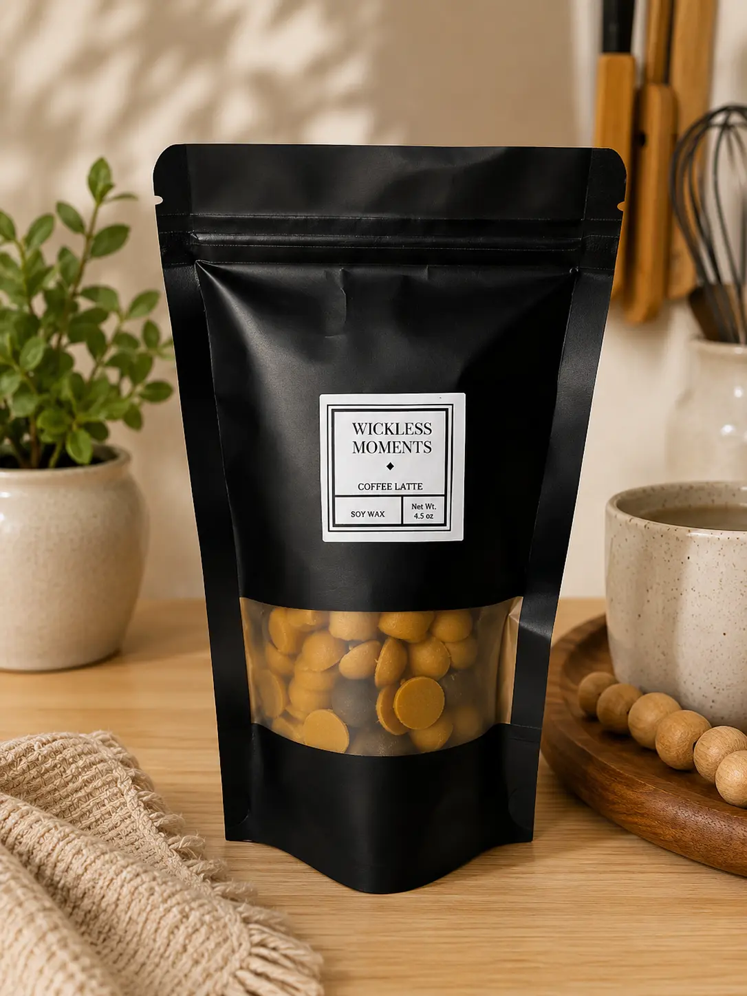 Coffee Latte Soy Wax Melt Dots | Medium Bag 4.5 oz