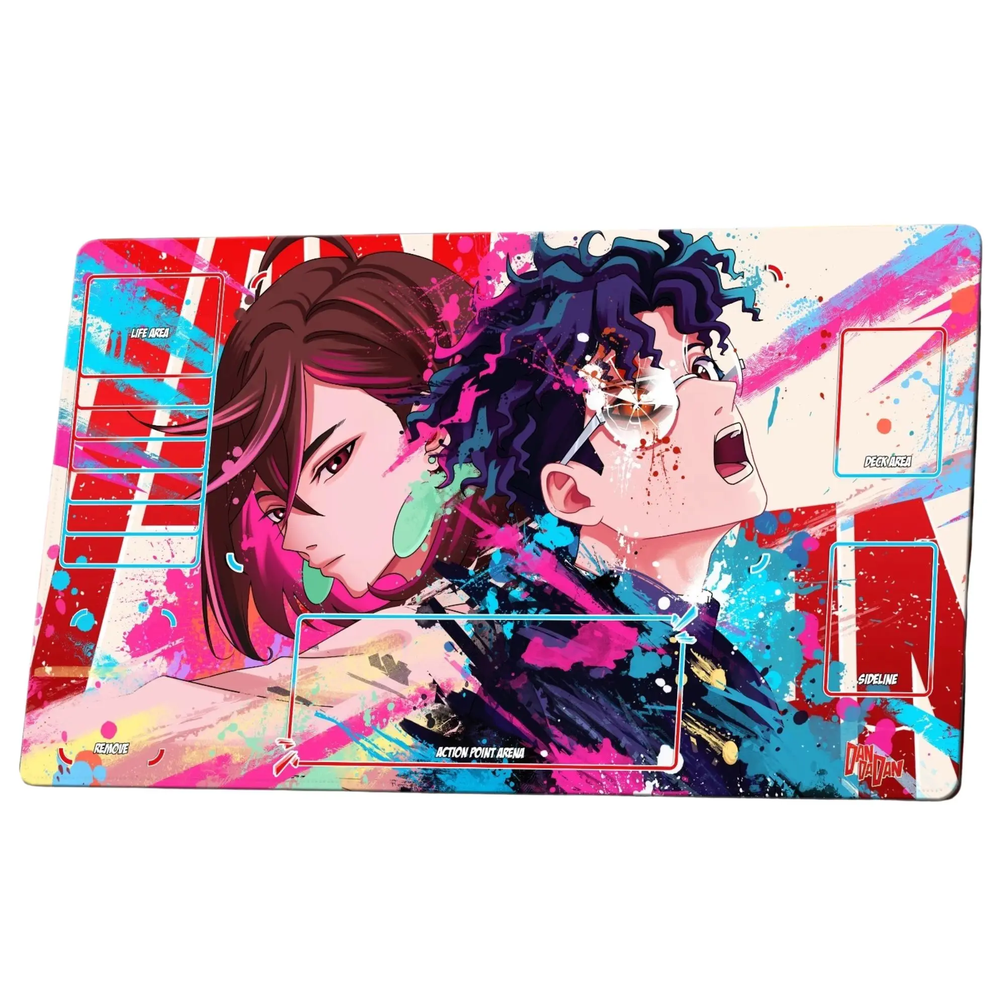 Dandadan Momo X Ken UA TCG Playmat Gaming Anime Desk Mat Mousepad Trading Card Game Mat