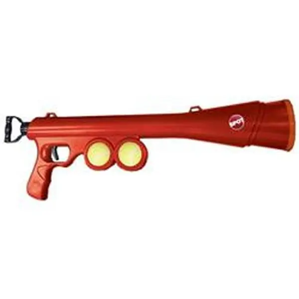 Ethical 54299 Dog Launch-Fetch Tennis Ball Launcher - Red, Pack of 12, 65 ft Range, Hands-Free Pickup, No Bending Design, Works with All Standard Tennis Balls