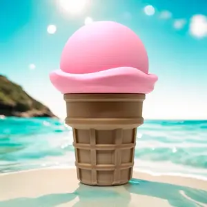 Ice cream cone storage container book lover great gift
