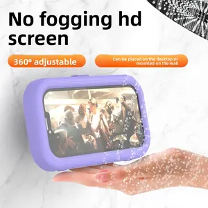 360°Rotatable waterproof phone holder for bathroom, a gadget for watching shows while bathing, wall-mounted lazy stand for kitchen