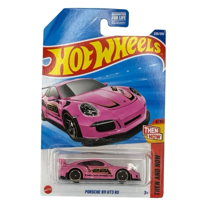 Hot Wheels Mainline Porsche 911 GT3 RS Pink Then and Now 8/10 #220/250