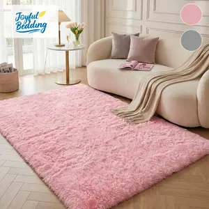 1pc Plush Area Mat - Fluffy Shaggy Soft Lightweight Durable Mat for Bedroom, Living Room, Sofa Side, Machine-Made Easy-Clean Indoor Mat in Multiple Colors, Bedroom Comfort | Cozy Home Decor, Rugs for Living Room