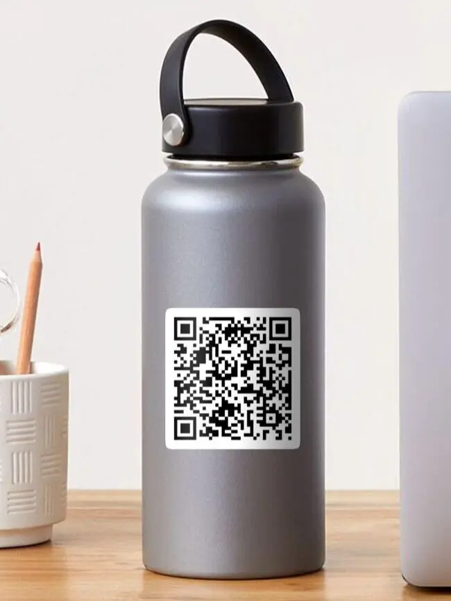Rick Roll QR Sticker, DIY Scrapbooking & Stamping Accessory for Toys & Hobbies Projects