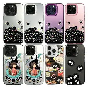 Spirited Away No Face Ghibli Cartoon Phone Case For iPhone 17 Promax 16 15 14 13 12 11 Plus Pro Max 17Air and Samsung S26 S25 S24 S23 S22 S21 FE Plus Ultra - Anti Drop Full Perfect Aesthetic Printed Soft TPU Case