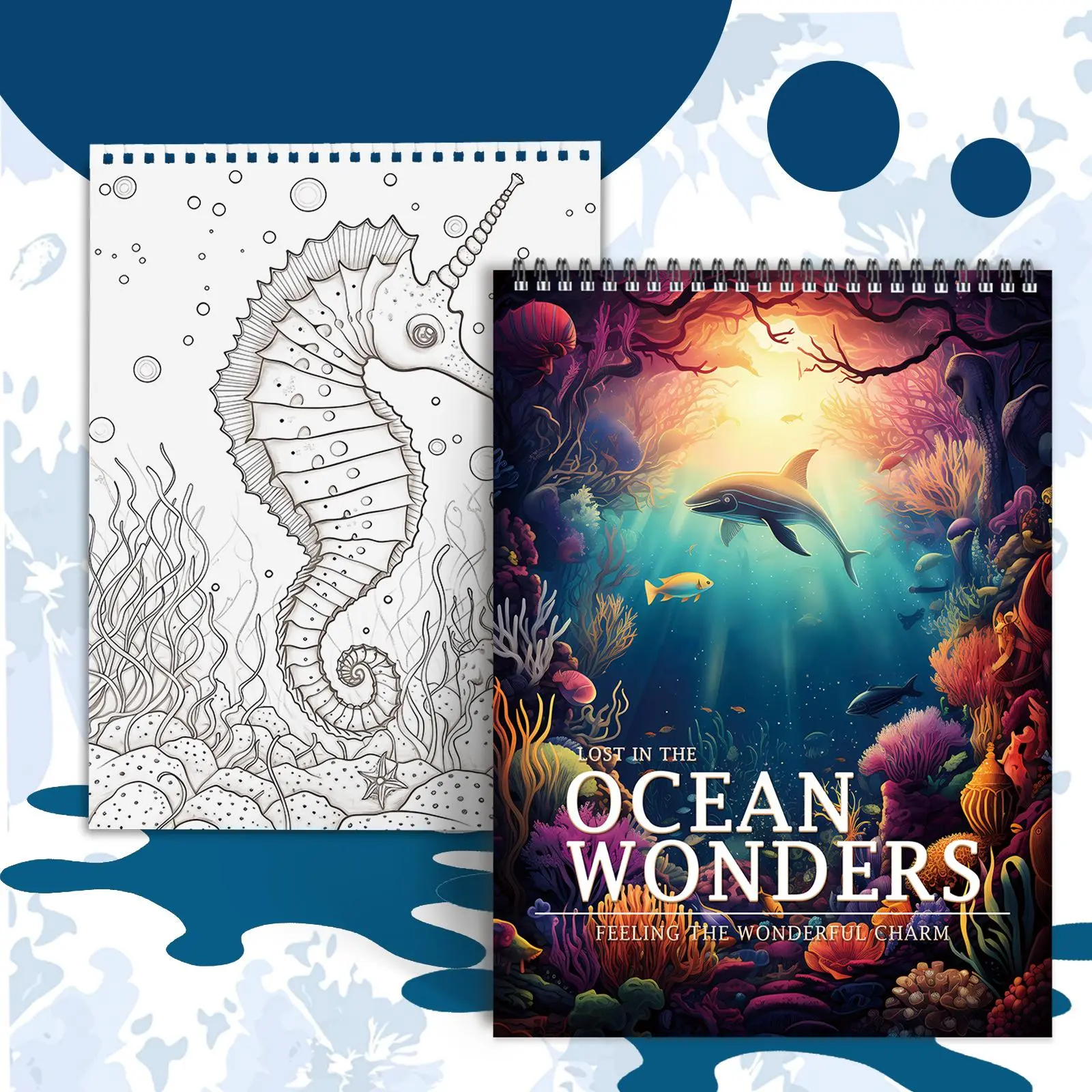 Sea World Theme Coloring, Diy Painting, Diy Art, Diy Painting Supplies, 1 Count Experience The Stunning Beauty Of Sea World, Thanksgiving Perfect Gifts