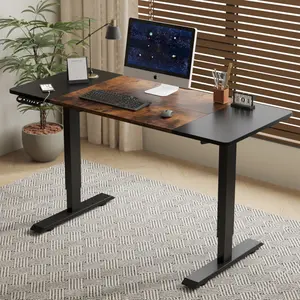 Home Office Desk Electric Standing Desk Height Adjustable Desk for Computer Table Gaming Desk Modern Luxiury Table 55"   Lift-up Desk