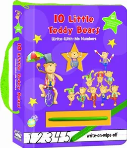 USED-10 Little Teddy Bears Write-with-Me Numbers (Learn on the Go) by Disney (Unknown)