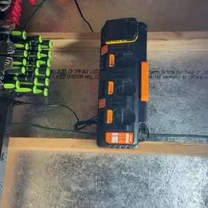 Product Review of Amityke DCB104 Replacement for Dewalt Multi-Battery Charger Station 4-Port Efficient Charging 12V 20V Batteries Dual USB Ports LED Indicator Portable Power Tool Accessories from J**f **