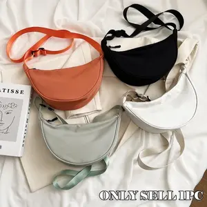 Women's Large Capacity Nylon Crossbody Bag, Casual Fashion Waist Pack, Handbag & Shoulder Bag, Versatile Shoulder Bags, Daily Street Style, Simple Design, Adjustable Strap Bag, Casual Handbag Satchel
