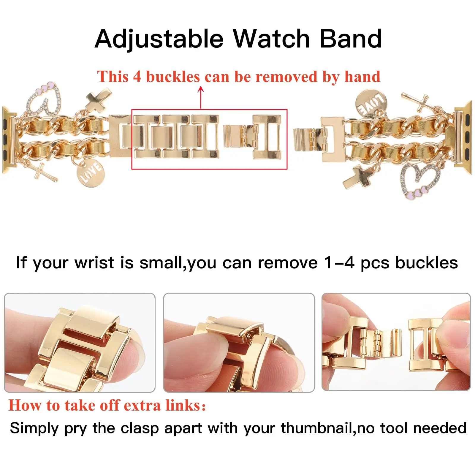 Stylish Metal Bands Compatible for Apple Watch Band 49/46/45 