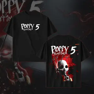 Poppy Playtime 5 Vintage Tee Shirt Gamer Graphic T-Shirt, Retro Acid Sweatshirt, Mystery Toy Factory Art, Sci-Fi Robotic Doll Aesthetic Fan Gift