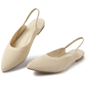 MUSSHOE Pointed Toe Slingback Flats for Women Comfortable and Chic MUSSHOE Pointed Toe Slingback Flats for Women Comfortable and Chic