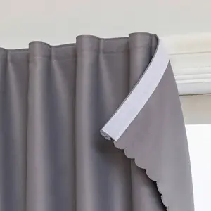 Magic Tape Blackout Curtains, Ideal for Bedroom Living Room Kitchen Party Décor, Easy Installation Enhances Privacy