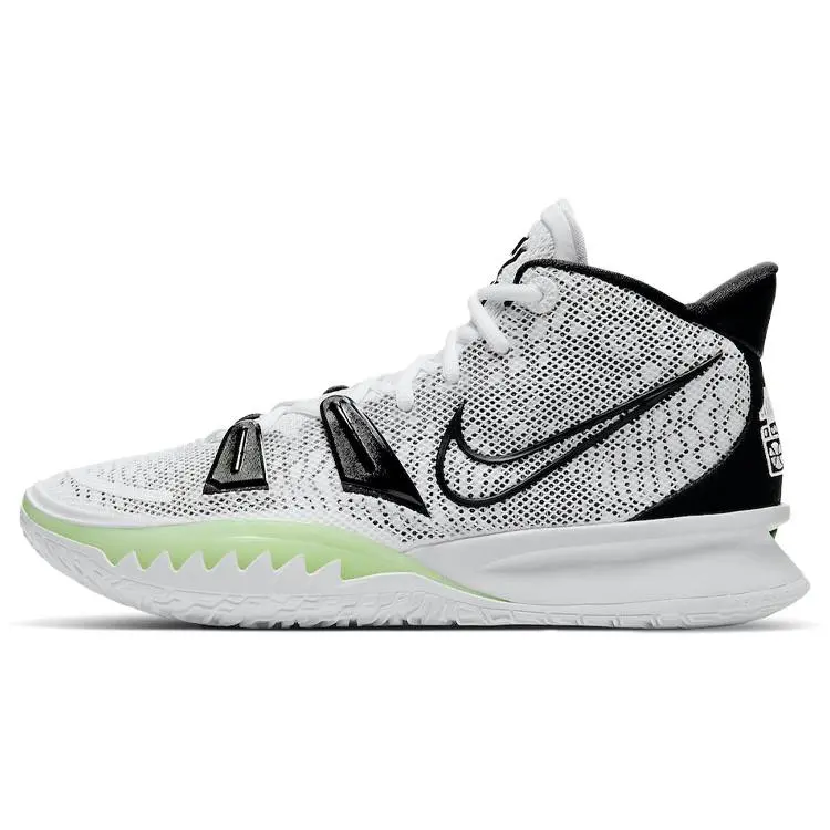 Nike Kyrie 7 Ep Brooklyn Beats' Mid Top Basketball Shoes Unisex White Black CQ9327-100