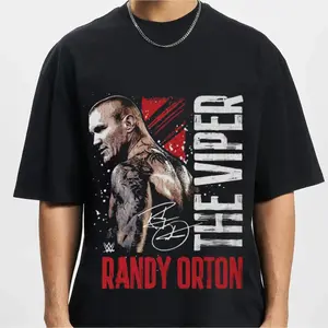 Randy Orton Signature Attitude Black Tee – Timeless Superstar Graphic T-Shirt, Unisex Daily Wear, Great Collectible for Fans, Fashion Cotton, Full Colors, Full Sizes, For Men, For Women