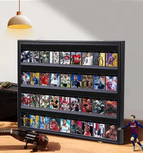 Sports Card Display Case 36 Graded For Baseball Card Display Case, Trading Card Display Case Football Cards, 98 UV Protection, Acrylic, Lockable