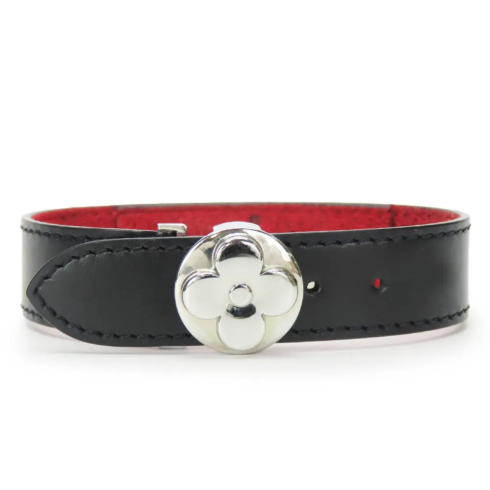 Pre-owned Louis Vuitton Calfskin Small Leather Goods Brass Le Vogue Rack Monogram Bracelet