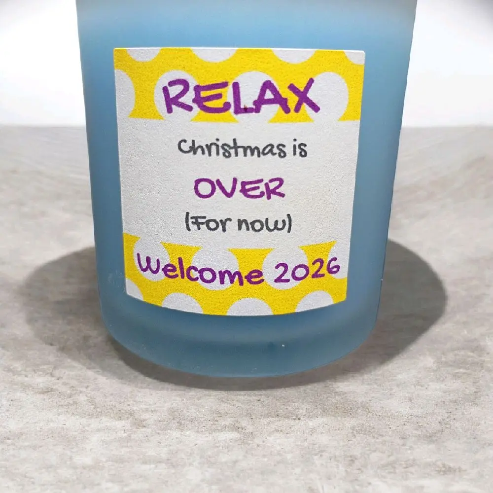 New Year 8oz Scented Crackling Wood Wick Candle
