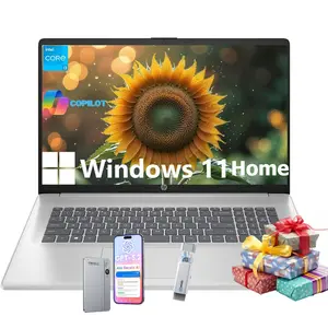 HP 17.3'' Laptop for Business & Student - Windows 11 Home • 17.3" HD+ Display • Intel 8-Core i3-N305(Beat i5-1135G7) • up to 32GB RAM + 512GB SSD • Wi-Fi 6 • Copilot +PC • Full-Size Keyboard • Bundle Accessory